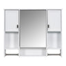 Wall Mounted Bathroom Storage Cabinet With Mirror, Medicine Cabinet With Towel Bar HouseOfZazla