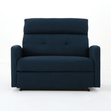 Alma Contemporary Upholstered Loveseat Recliner