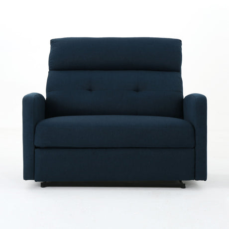 Alma Contemporary Upholstered Loveseat Recliner HouseOfZazla