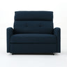 Alma Contemporary Upholstered Loveseat Recliner HouseOfZazla