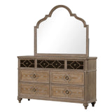 1 Piece Oak Dresser with Dovetail Drawers