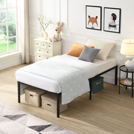 Heavy Duty Metal Bed Frame With Quiet Support HouseOfZazla