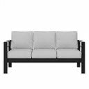 All-Weather Patio Sofa & Cushions, 3 Seat Outdoor Couch HouseOfZazla
