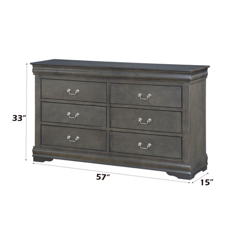 Louis Philippe - Bedroom Dresser, Sleek Design HouseOfZazla