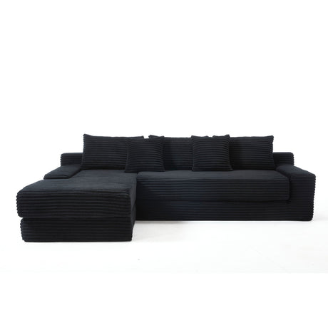 Modern L - Shaped Sectional Couch With Memory Foam HouseOfZazla