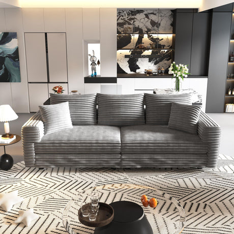 4 Seat Modern Comfy Upholstered Sofa Cloud Couch HouseOfZazla