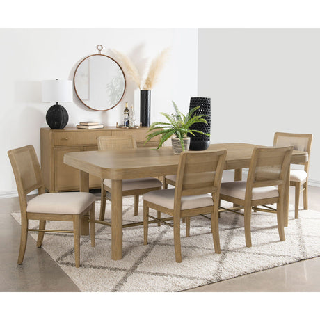 Benson - Extension Leaf Dining Table Set With Chairs HouseOfZazla