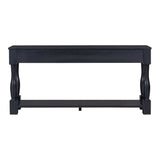 TREXM 63" Long Console Table with Drawers and Shelf