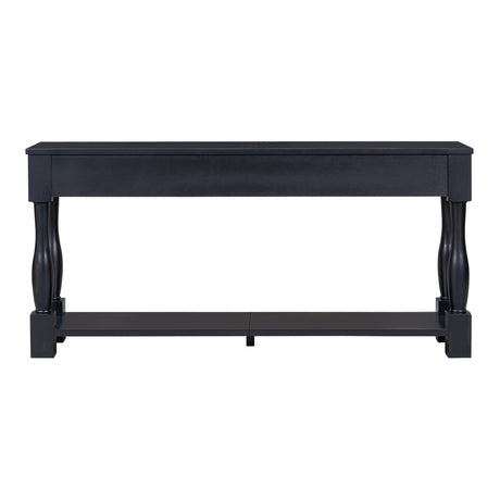 TREXM 63" Long Console Table with Drawers and Shelf HouseOfZazla