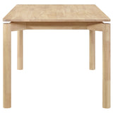 Svenstra - Rectangular Dining Table Set With Armless Side Chairs, Wood, Natural Walnut, 59 X 35.5 X 30 Inches