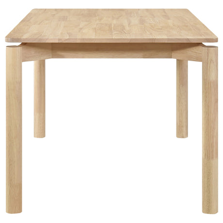 Svenstra - Rectangular Dining Table Set With Armless Side Chairs, Wood, Natural Walnut, 59 X 35.5 X 30 Inches HouseOfZazla