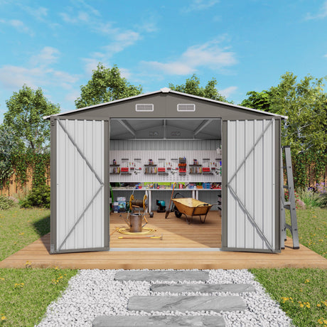 Outdoor Storage Shed With Lockable Doors HouseOfZazla