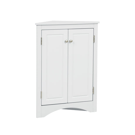 Triangle Bathroom Storage Cabinet With Adjustable Shelves, Freestanding Floor Cabinet For Home Kitchen HouseOfZazla