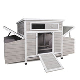 Large Chicken Coop Outdoor Hen House & Dual Nesting Boxes