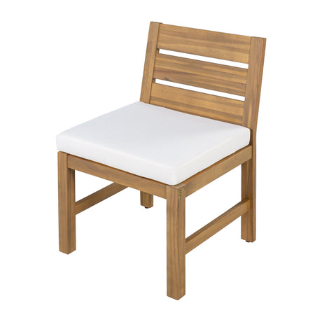U_STYLE Farmhouse 5-Piece Outdoor Patio Dining Set with Adjustable Legs HouseOfZazla