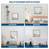 Stainless Steel Shower Niche With Seamless Design For Bathroom Storage