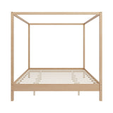 Canopy Bed Frame 4 Poster Platform Bed With Slats Support, No Box Spring Needed