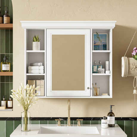 Wall Mounted Bathroom Storage Cabinet With Mirror Door HouseOfZazla