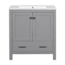Bathroom Vanity With Single Sink, Combo Cabinet Undermount Sink, Bathroom Storage Cabinet With Two Doors And A Drawer, Soft Closing, Multifunctional Storage, Solid Wood Frame HouseOfZazla