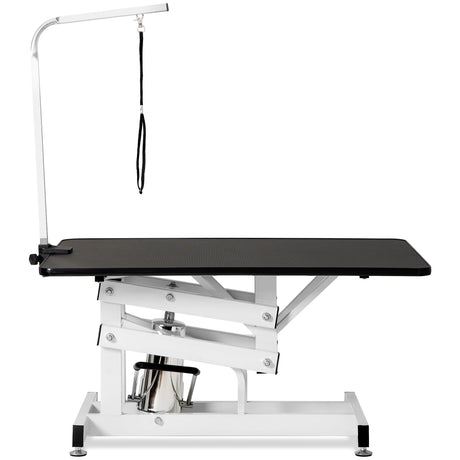 Hydraulic Dog Pet Grooming Table Heavy Duty Big Size Z-Lift Pet Grooming Table - Black / White HouseOfZazla