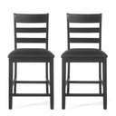 Farmhouse Upholstered Wood Counter Stools HouseOfZazla