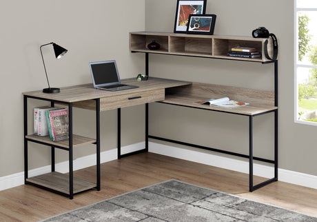 L-Shaped Corner Computer Desk with Storage Drawers HouseOfZazla