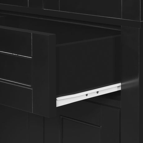 Bathroom Storage Cabinet, Adjustable Shelves & Drawer, Freestanding Tower HouseOfZazla