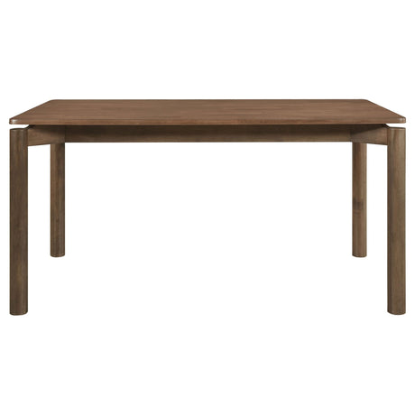 Svenstra - Rectangular Dining Table Set With Armless Side Chairs, Wood, Natural Walnut, 59 X 35.5 X 30 Inches HouseOfZazla
