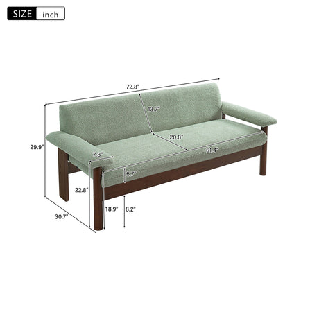Loveseat Sofa 2 Seater Couch with Armrest Pillows HouseOfZazla