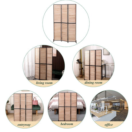 Rustic 3 Panel Room Dividers And Folding Privacy Screen HouseOfZazla