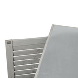 Potting Bench With Storage Cabinet And Metal Table Top For Outdoor