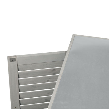 Potting Bench With Storage Cabinet And Metal Table Top For Outdoor HouseOfZazla