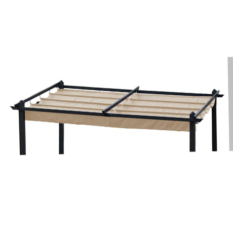 Replacement Canopy Top Cover Fabric For Outdoor Patio Retractable Pergola Sun-Shelter Canopy HouseOfZazla