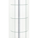Tenley - 4 Shelf Curio Cabinet With Hexagonal Design