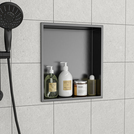 Stainless Steel Shower Niche With Seamless Design For Bathroom Storage HouseOfZazla