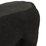 MGO Bear Bench, Concrete Outdoor Bench, Matte Black