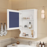 Wall Mounted Bathroom Storage Cabinet With Mirror, Soft Closing Hinges