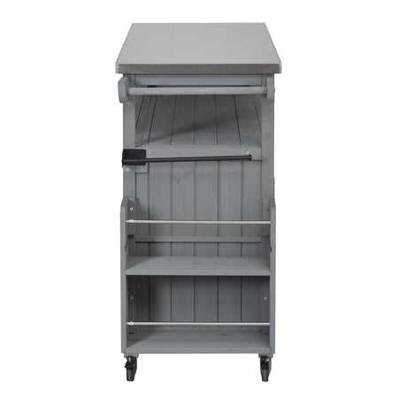 Foldable Outdoor Kitchen Island Patio Mobile Kitchen Cart HouseOfZazla