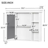Wall Mounted Bathroom Storage Cabinet With Mirror Door