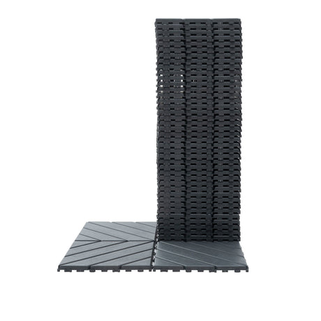 Durable Plastic Interlocking Deck Tiles, Waterproof Outdoor And Indoor Use HouseOfZazla