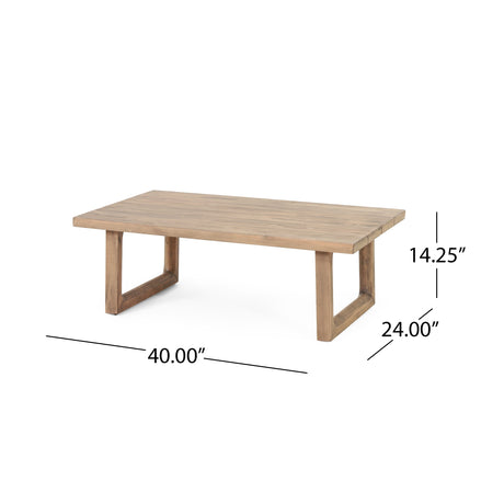 4-Pieces Acacia Wood Patio Furniture Set HouseOfZazla