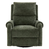 Manual Recliner Massage Chair With Swivel Rocker, 8 Massage Modes, Side Storage Pocket