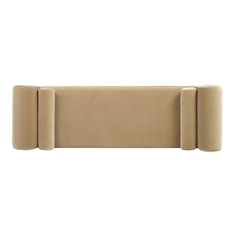 Mason 60.5" Arched Arm Bench with Bolster Pillows HouseOfZazla
