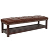 Bedroom End Of Bed Bench Tufted Upholstered End Of Bed Bench End Of Bed Entrance Shoe Bench With Nailhead Trim And Shelf Bedroom Upholstered Bench Living Room Shoe Rack Footstool HouseOfZazla