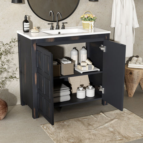 Bathroom Vanity Organizer With Sink, Combo Cabinet Set, Bathroom Storage Cabinet HouseOfZazla