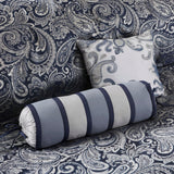12 Piece Comforter Set with Cotton Bed Sheets Navy Cal King