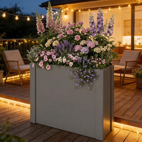Balcony Herb Box, Outdoor Planter Box, Elevated Garden Bed HouseOfZazla