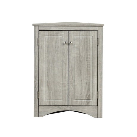 Triangle Bathroom Storage Cabinet With Adjustable Shelves, Freestanding Floor Cabinet For Home Kitchen HouseOfZazla