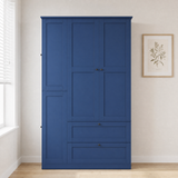 TOPMAX 73.6" Tall Farmhouse Kitchen Pantry Cabinet with 8 Shelves
