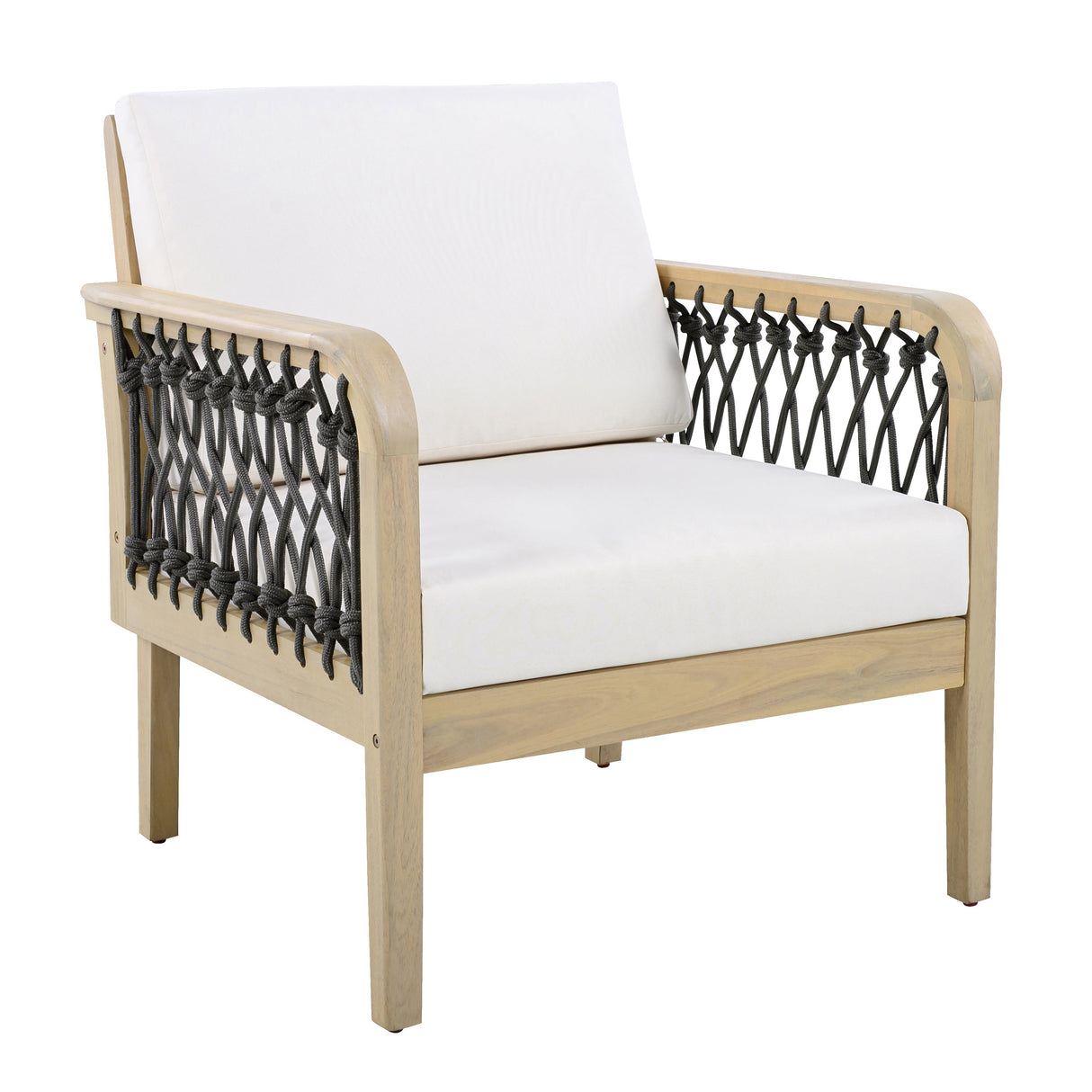 4-Piece Acacia Wood Outdoor Patio Furniture Set